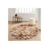 Rovigo Home Dijital Baskı Yıkanabilir Kaymaz Taban Yuvarlak Halı RVG7106 160x160cm