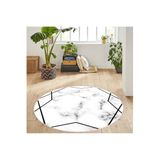 Rovigo Home Dijital Baskı Yıkanabilir Kaymaz Taban Yuvarlak Halı RVG7116 140x140cm
