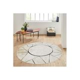 Rovigo Home Dijital Baskı Yıkanabilir Kaymaz Taban Yuvarlak Halı RVG7138 140x140cm