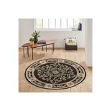Rovigo Home Dijital Baskı Yıkanabilir Kaymaz Taban Yuvarlak Halı RVG7158 160x160cm