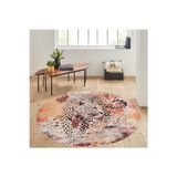 Rovigo Home Dijital Baskı Yıkanabilir Kaymaz Taban Yuvarlak Halı RVG7183