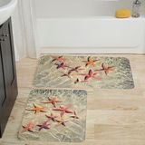 Rovigo Home Dijital Baskılı 2'li Banyo Paspas Takımı RVG5006 - Bej - 60x50