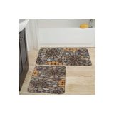 Rovigo Home Dijital Baskılı 2'li Banyo paspas Takımı RVG5010