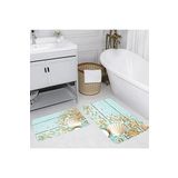 Rovigo Home Dijital Baskılı 2'li Banyo paspas Takımı RVG5013