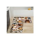 Rovigo Home Dijital Baskılı 2'li Banyo paspas Takımı RVG5015