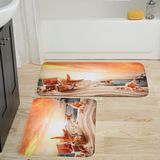 Rovigo Home Dijital Baskılı 2'li Banyo Paspas Takımı RVG5019 - Pembe - 60x50