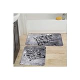 Rovigo Home Dijital Baskılı 2'li Banyo paspas Takımı RVG5021