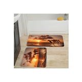 Rovigo Home Dijital Baskılı 2'li Banyo paspas Takımı RVG5042