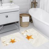 Rovigo Home Dijital Baskılı 2'li Banyo Paspas Takımı RVG5044 - Bej - 60x50
