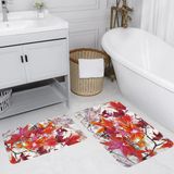 Rovigo Home Dijital Baskılı 2'li Banyo Paspas Takımı RVG5053 - Kırmızı - 60x50
