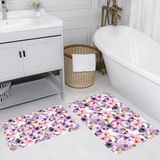 Rovigo Home Dijital Baskılı 2'li Banyo Paspas Takımı RVG5064 - Pembe - 60x50