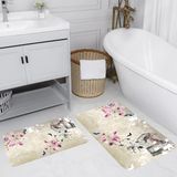 Rovigo Home Dijital Baskılı 2'li Banyo Paspas Takımı RVG5067 - Pembe - 60x50