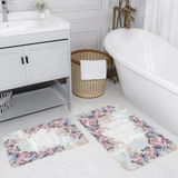 Rovigo Home Dijital Baskılı 2'li Banyo Paspas Takımı RVG5069 - Pembe - 60x50