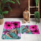 Rovigo Home Dijital Baskılı 2'li Banyo Paspas Takımı RVG5073 - Pembe - 60x50