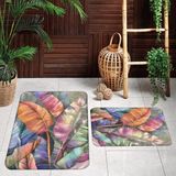 Rovigo Home Dijital Baskılı 2'li Banyo Paspas Takımı RVG5074 - Gri - 60x50
