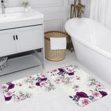 Rovigo Home Dijital Baskılı 2'li Banyo Paspas Takımı RVG5075 - Mor - 60x50