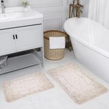 Rovigo Home Dijital Baskılı 2'li Banyo Paspas Takımı RVG5092 - Bej