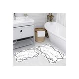 Rovigo Home Dijital Baskılı 2'li Banyo paspas Takımı RVG5093