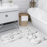 Rovigo Home Dijital Baskılı 2'li Banyo Paspas Takımı RVG5110 - Gri - 60x50