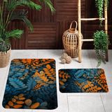 Rovigo Home Dijital Baskılı 2'li Banyo Paspas Takımı RVG5114 - Mavi - 60x50
