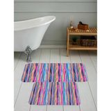 Rovigo Home Dijital Baskılı 2'li Banyo Paspas Takımı RVG5116 - Pembe - 60x50