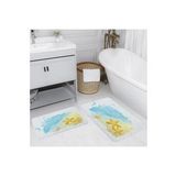 Rovigo Home Dijital Baskılı 2'li Banyo paspas Takımı RVG5130