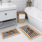 Rovigo Home Dijital Baskılı 2'li Banyo Paspas Takımı RVG5142 - Turuncu