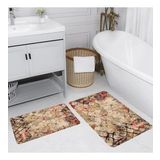 Rovigo Home Dijital Baskılı 2'li Banyo Paspas Takımı RVG5168