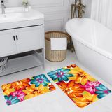 Rovigo Home Dijital Baskılı 2'li Banyo Paspas Takımı RVG5169 - Sarı