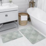 Rovigo Home Dijital Baskılı 2'li Banyo Paspas Takımı RVG5172 - Yeşil