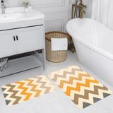 Rovigo Home Dijital Baskılı 2'li Banyo Paspas Takımı RVG5175 - Sarı
