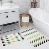 Rovigo Home Dijital Baskılı 2'li Banyo Paspas Takımı RVG5181 - Yeşil
