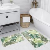 Rovigo Home Dijital Baskılı 2'li Banyo Paspas Takımı RVG5182 - Yeşil