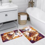 Rovigo Home Dijital Baskılı 2'li Banyo Paspas Takımı RVG5192 - Mor
