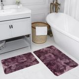 Rovigo Home Dijital Baskılı 2'li Banyo Paspas Takımı RVG5195 - Mor