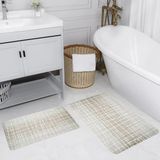 Rovigo Home Dijital Baskılı 2'li Banyo Paspas Takımı RVG5197 - Bej