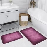 Rovigo Home Dijital Baskılı 2'li Banyo Paspas Takımı RVG5199 - Mor
