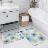 Rovigo Home Dijital Baskılı 2'li Banyo Paspas Takımı RVG5200 - Mavi