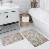 Rovigo Home Dijital Baskılı 2'li Banyo Paspas Takımı RVG5201 - Gri