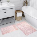 Rovigo Home Dijital Baskılı 2'li Banyo Paspas Takımı RVG5204 - Pembe
