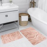 Rovigo Home Dijital Baskılı 2'li Banyo Paspas Takımı RVG5205 - Pembe