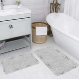Rovigo Home Dijital Baskılı 2'li Banyo Paspas Takımı RVG5211 - Gri