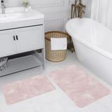 Rovigo Home Dijital Baskılı 2'li Banyo Paspas Takımı RVG5214 - Pembe