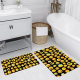 Rovigo Home Dijital Baskılı 2'li Banyo Paspas Takımı RVG5215 - Sarı