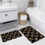 Rovigo Home Dijital Baskılı 2'li Banyo Paspas Takımı RVG5219 - Sarı