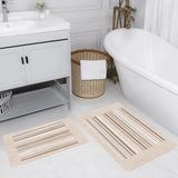 Rovigo Home Dijital Baskılı 2'li Banyo Paspas Takımı RVG5226 - Bej