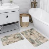 Rovigo Home Dijital Baskılı 2'li Banyo Paspas Takımı RVG5228 - Yeşil