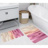 Rovigo Home Dijital Baskılı 2'li Banyo Paspas Takımı RVG5247 - Pembe
