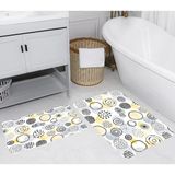 Rovigo Home Dijital Baskılı 2'li Banyo Paspas Takımı RVG5257 - Sarı