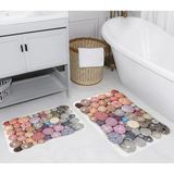 Rovigo Home Dijital Baskılı 2'li Banyo Paspas Takımı RVG5259 - Pembe